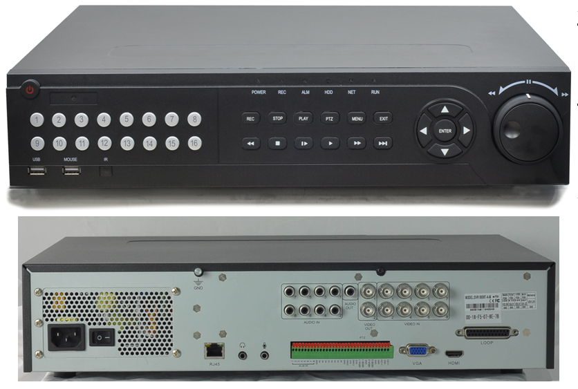 8 Ways H264 High Definition D1&nbsp;Hard Disk Video Recorder