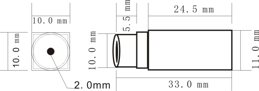 50deg 100M 5.8G Low illumination Wireless Mini Camera